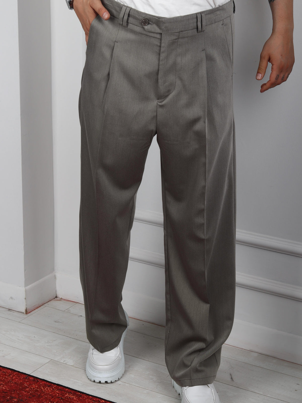 KORE STYLE BAGGY PANTOLON KOYU GRİ