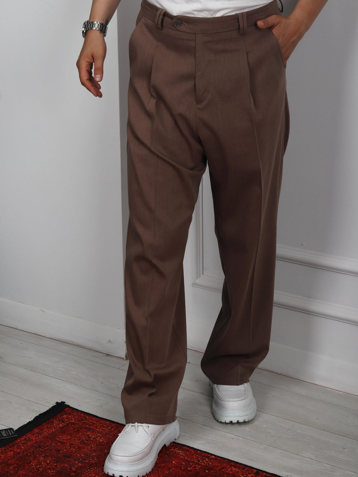 KORE STYLE BAGGY PANTOLON KAHVERENGİ